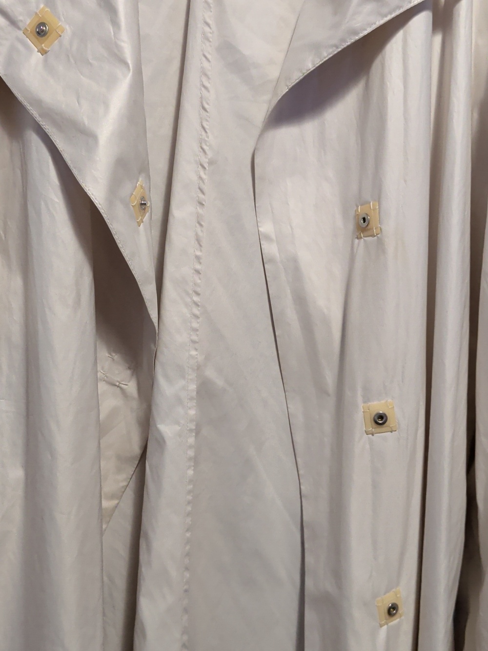 Light Weight White Long Raincoat Trench for Women - Picture 3 of 6